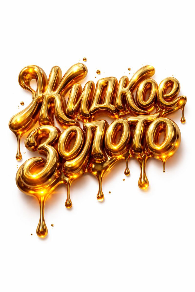 Molten Gold Liquid Text